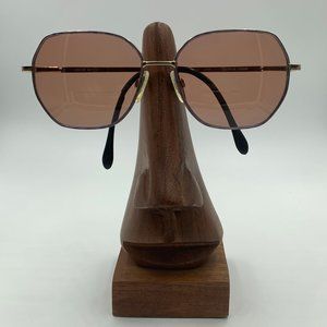 Vintage Pascale Metal Gray Oval Sunglasses Frames